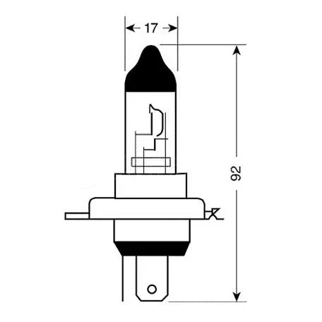 Lampa H4 12V 100/80W BLU-XE 4.500K +20% BLISTER 2ΤΕΜ. L5819.5 