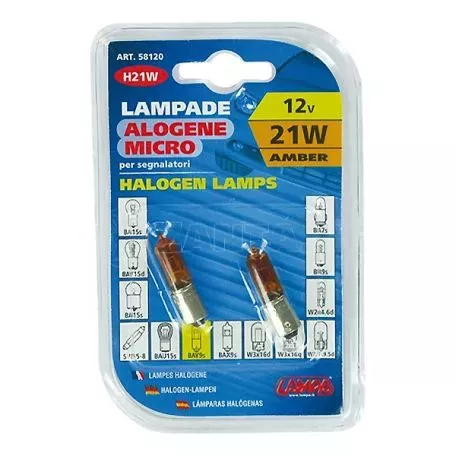 Lampa ΛΑΜΠΑΚΙ HY21W/12V BAY9s 2 ΤΕΜΑΧΙΑ L5812.0 