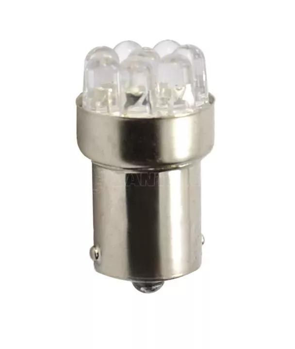 M-tech R5W 24V P21W BA15s LED 9xFlux 5mm ΚΙΤΡΙΝΟ (ΜΟΝΟΠΟΛΙΚΟ) 1ΤΕΜ. M-TECH L933Y/MT