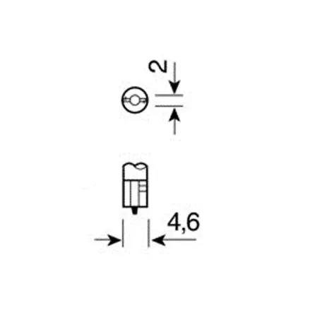 Lampa ΛΑΜΠΑΚΙ T5 HYPER-LED 1 SMD 12V ΛΕΥΚΌ 5846.5-LM 