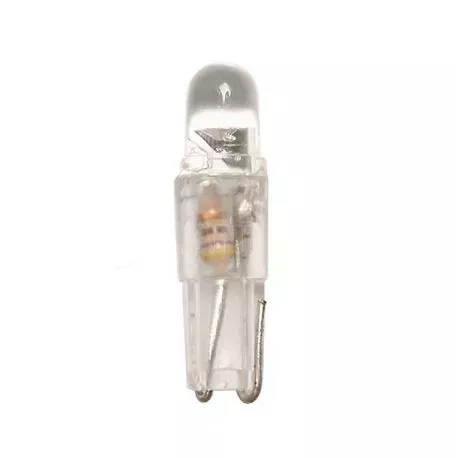 Lampa T5 12V W2x4,6d 1LED ΛΕΥΚΟ (ΚΑΡΦΩΤΟ ΑΚΑΛΥΚΟ ΓΙΑ ΟΡΓΑΝΑ ΤΑΜΠΛΩ) BLISTER 2ΤΕΜ. 5841.4-LM 