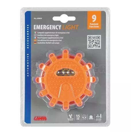 Lampa ΦΩΣ ΑΣΦΑΛΕΙΑΣ ΕΚΤΑΚΤΗΣ ΑΝΑΓΚΗΣ 150mm ΜΕ 17LED 5 ΧΡΗΣΕΩΝ ΜΑΓΝΗΤΙΚΟ (ΜΠΑΤΑΡΙΕΣ 2xAAA) L6585.4 