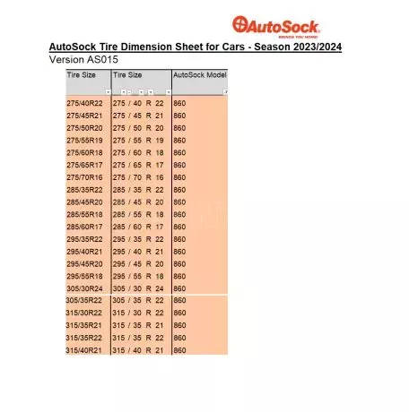 AUTOSOCK ΑΝΤΙΟΛΙΣΘΗΤΙΚΑ ΠΑΝΙΑ ΧΙΟΝΙΟΥ (ΧΙΟΝΟΚΟΥΒΕΡΤΕΣ) AUTOSOCK HP 860 (HIGH PERFORMANCE EDITION) ΓΙΑ ΕΠΙΒΑΤΙΚΟ ΟΧΗΜΑ - 2 ΤΕΜ. AS860 LAS860 