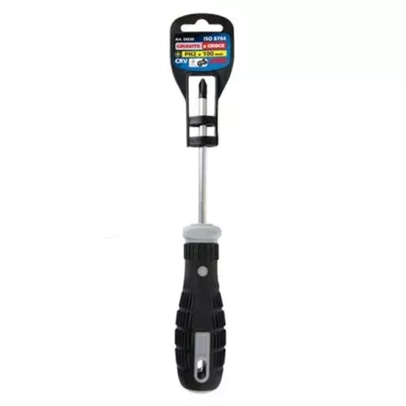 Lampa ΚΑΤΣΑΒΙΔΙ ΣΤΑΥΡΟΣ (ΣΤΑΥΡΟΚΑΤΣΑΒΙΔΟ) ΜΕ ΜΑΓΝΗΤΙΚΗ ΜΥΤΗ  ΧΡΩΜΙΟ-ΒΑΝΑΔΙΟ (CRV)/ ISO8764 PH2x100mm 1ΤΕΜ 5953.0-LB-LM 