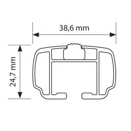 Lampa ΜΠΑΡΕΣ ΟΡΟΦΗΣ YURO (XL) 140cm ΑΛΟΥΜΙΝΙΟΥ 2ΤΕΜ. ΜΕ ΚΛΕΙΔΑΡΙΕΣ ΓΙΑ ΟΧΗΜΑΤΑ ΜΕ STANDARD RAILING N15047 