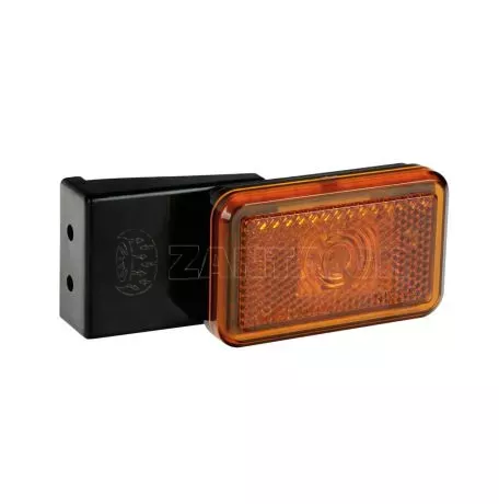 Lampa ΦΩΣ ΟΓΚΟΥ 12/24V  1LED ΜΕ ΒΑΣΗ ΚΑΙ ΑΝΑΚΛΑΣΤΗΡΑ ΠΟΡΤΟΚΑΛΙ  LAMPA - 1 TEM. L4156.1 