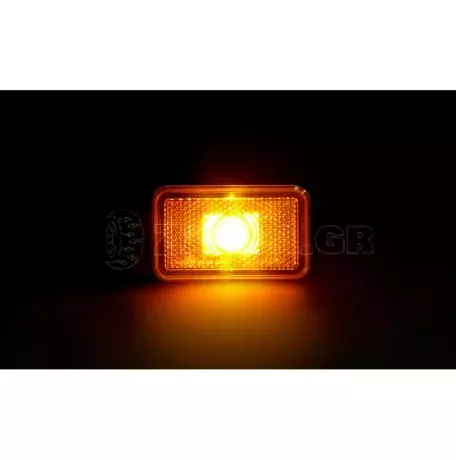 Lampa ΦΩΣ ΟΓΚΟΥ 12/24V  1LED ΜΕ ΒΑΣΗ ΚΑΙ ΑΝΑΚΛΑΣΤΗΡΑ ΠΟΡΤΟΚΑΛΙ  LAMPA - 1 TEM. L4156.1 