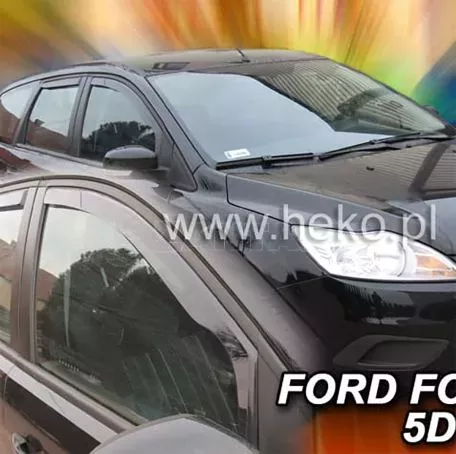 Heko ΑΝΕΜΟΘΡΑΥΣΤΕΣ ΑΥΤΟΚΙΝΗΤΟΥ ΓΙΑ FORD FOCUS 4D/5D 2004-2011 ΖΕΥΓΑΡΙ ΑΠΟ ΕΥΚΑΜΠΤΟ ΦΙΜΕ ΠΛΑΣΤΙΚΟ HEKO - 2 ΤΕΜ. ΑΝΕΜ.15225 
