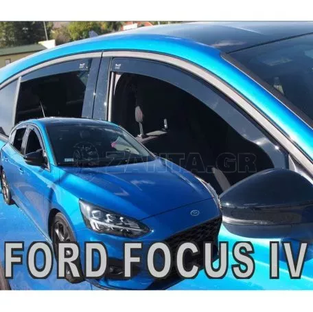 Heko ΣΕΤ ΑΝΕΜΟΘΡΑΥΣΤΕΣ ΑΥΤΟΚΙΝΗΤΟΥ ΓΙΑ FORD FOCUS MK4 5D HB 2018> ΑΠΟ ΕΥΚΑΜΠΤΟ ΦΙΜΕ ΠΛΑΣΤΙΚΟ HEKO - 4 ΤΕΜ. ΑΝΕΜ.SET15330 