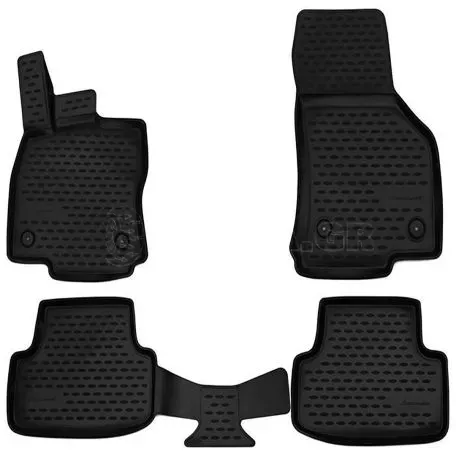 Novline ΜΑΡΚΕ ΠΑΤΑΚΙΑ ΣΕ ΣΚΑΦΗ TPE ΛΑΣΤΙΧΟ ΓΙΑ AUDI A3 8V HTB 2012-2016 / 2016-2020  ΣΕ ΜΑΥΡΟ ΧΡΩΜΑ NOVLINE - 4 ΤΕΜ. NLC.3D.04.20.210K/NV 