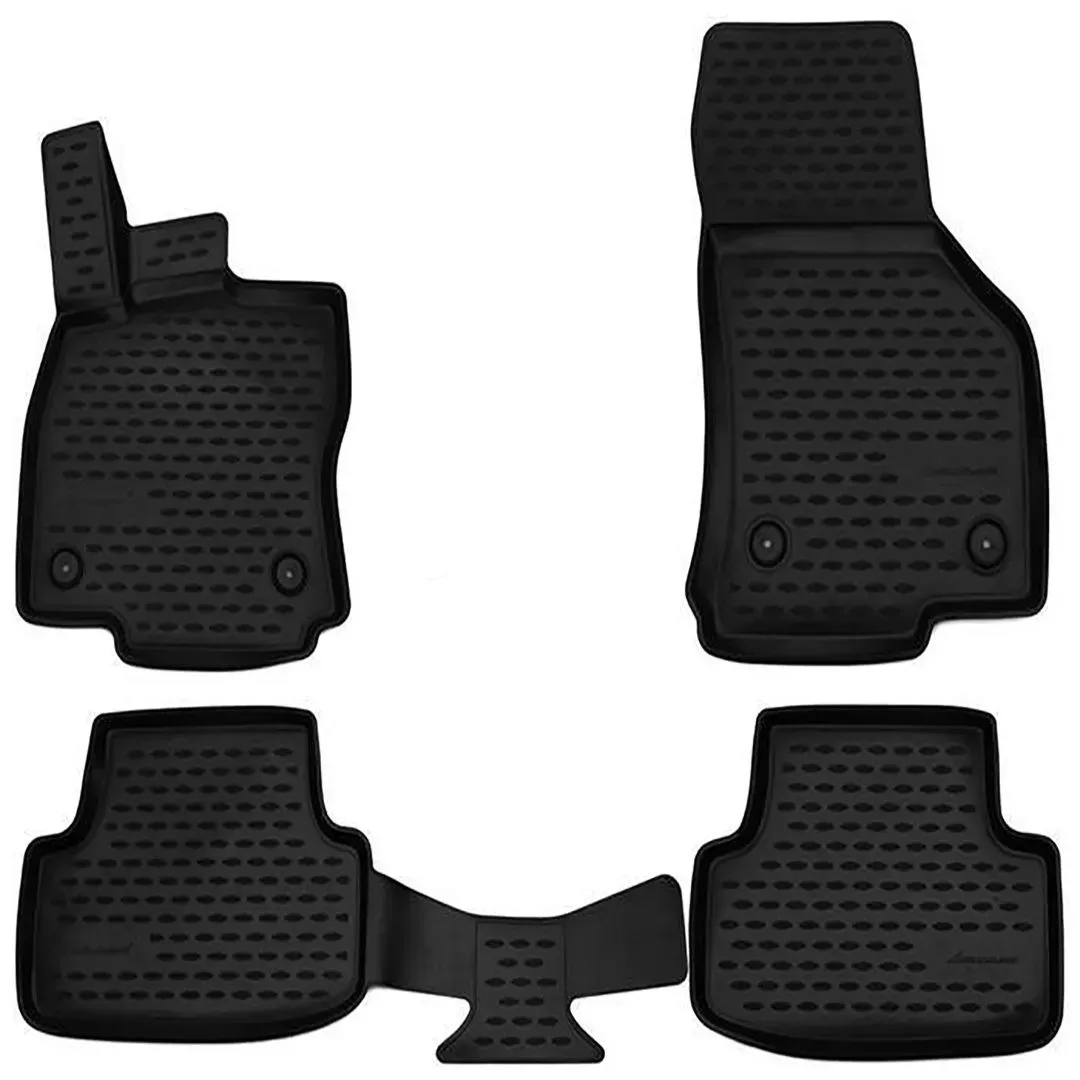 Novline ΜΑΡΚΕ ΠΑΤΑΚΙΑ ΣΕ ΣΚΑΦΗ TPE ΛΑΣΤΙΧΟ ΓΙΑ AUDI A3 8V HTB 2012-2016 / 2016-2020 ΣΕ ΜΑΥΡΟ ΧΡΩΜΑ NOVLINE - 4 ΤΕΜ. NLC.3D.04.20.210K/NV