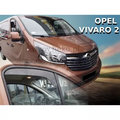 Heko ΑΝΕΜΟΘΡΑΥΣΤΕΣ ΑΥΤΟΚΙΝΗΤΟΥ ΓΙΑ FIAT TALENTO 2016> / OPEL VIVARO II 2014>2019 / RENAULT TRAFIC III 2014> ΚΟΝΤΟ ΖΕΥΓΑΡΙ ΑΠΟ ΕΥΚΑΜΠΤΟ ΦΙΜΕ ΠΛΑΣΤΙΚΟ HEKO - 2 ΤΕΜ. ΑΝΕΜ.27150/VAN 