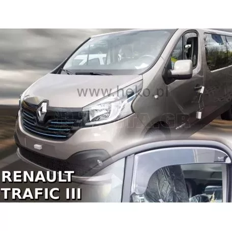 Heko ΑΝΕΜΟΘΡΑΥΣΤΕΣ ΑΥΤΟΚΙΝΗΤΟΥ ΓΙΑ FIAT TALENTO 2016> / OPEL VIVARO II 2014>2019 / RENAULT TRAFIC III 2014> ΚΟΝΤΟ ΖΕΥΓΑΡΙ ΑΠΟ ΕΥΚΑΜΠΤΟ ΦΙΜΕ ΠΛΑΣΤΙΚΟ HEKO - 2 ΤΕΜ. ΑΝΕΜ.27150/VAN 