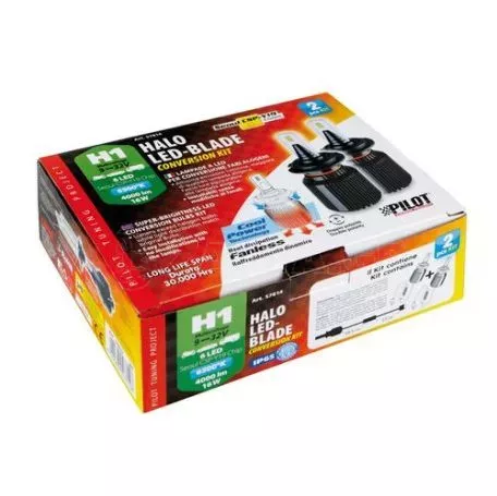 Lampa H1 9>32V P14,5s 6LED 6.500K 4.000lm 20W CANBUS SEOUL CSP-Y19chips HALO LED BLADE 2ΤΕΜ. L5781.4 