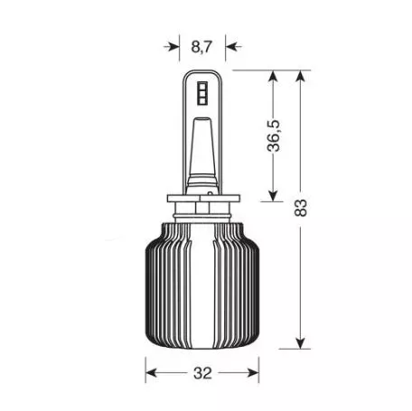 Lampa H1 9>32V P14,5s 6LED 6.500K 4.000lm 20W CANBUS SEOUL CSP-Y19chips HALO LED BLADE 2ΤΕΜ. L5781.4 