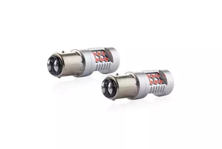 AMIO PR21/5W 12/24V 1,3/1,7W 6.000k LED 24xSMD3030 CAN-BUS ΚΟΚΚΙΝΟ 18x56mm 2ΤΕΜ. 02579/AM 
