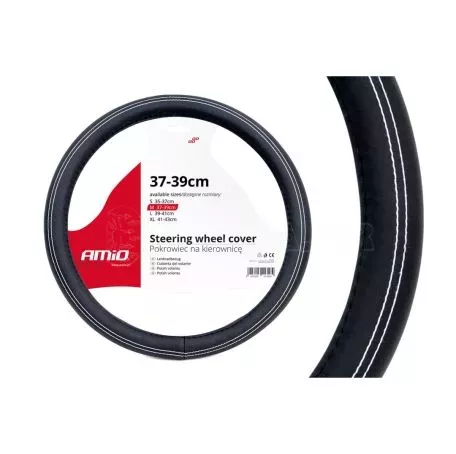 AMIO ΚΑΛΥΜΜΑ ΤΙΜΟΝΙΟΥ 37/39CM SWC-15-M ΜΑΥΡΟ/ΛΕΥΚΗ ΡΑΦΗ AMiO - 1 ΤΕΜ. 01380/AM