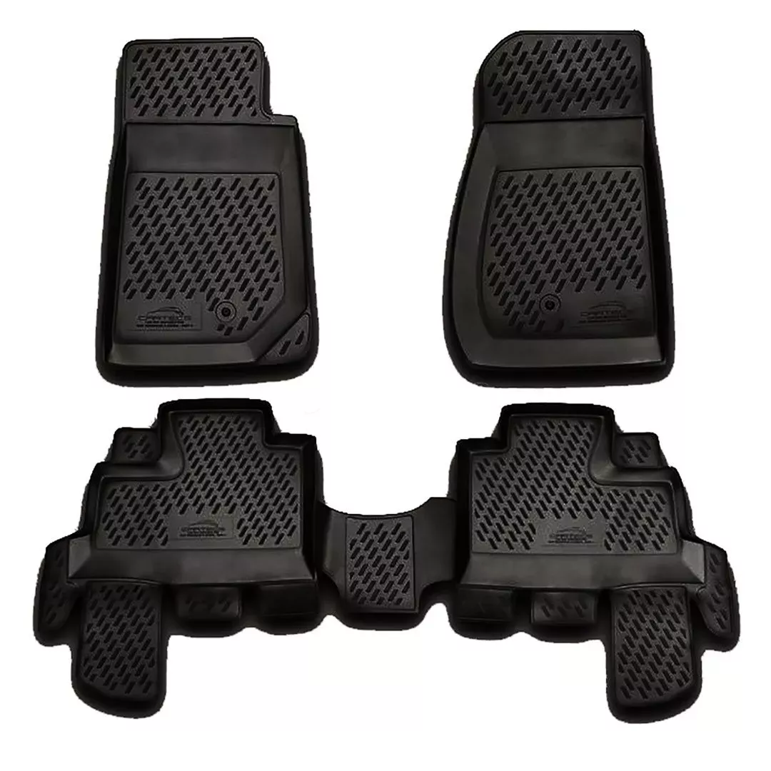 Novline ΜΑΡΚΕ ΠΑΤΑΚΙΑ ΣΕ ΣΚΑΦΗ TPE ΛΑΣΤΙΧΟ ΓΙΑ JEEP WRANGLER 5D 2007-2018 ΣΕ ΜΑΥΡΟ ΧΡΩΜΑ NOVLINE - 4 ΤΕΜ. MFJK7401/NV