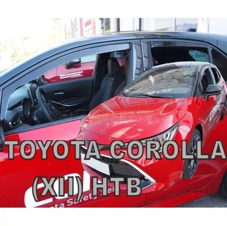 Heko ΣΕΤ ΑΝΕΜΟΘΡΑΥΣΤΕΣ ΑΥΤΟΚΙΝΗΤΟΥ ΓΙΑ TOYOTA COROLLA XII 5D HTB 2018+ ΑΠΟ ΕΥΚΑΜΠΤΟ ΦΙΜΕ ΠΛΑΣΤΙΚΟ HEKO - 4 ΤΕΜ. ΑΝΕΜ.SET29660 