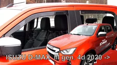 Heko ΣΕΤ ΑΝΕΜΟΘΡΑΥΣΤΕΣ ΑΥΤΟΚΙΝΗΤΟΥ ΓΙΑ ISUZU D-MAX 4D 2020+  ΑΠΟ ΕΥΚΑΜΠΤΟ ΦΙΜΕ ΠΛΑΣΤΙΚΟ HEKO - 4 ΤΕΜ. ΑΝΕΜ.SET34007 