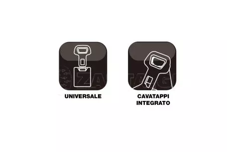 Simoni Racing ΑΠΕΝΕΡΓΟΠΟΙΗΤΗΣ ΖΩΝΗΣ MINI MUTO UNIVERSAL ΜΑΥΡΟ/ΧΡΩΜΙΟ 64x22mm​ SIMONI RACING - 1 TEM SRSBE3 