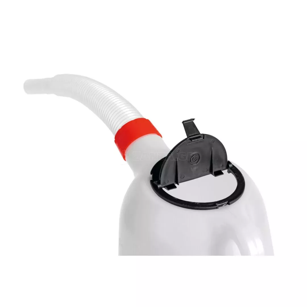 Lampa ΔΟΧΕΙΟ ΠΛΑΣΤΙΚΟ (HDPE) ΓΙΑ ΜΕΤΑΦΟΡΑ ΛΑΔΙΟΥ ΜΕ ΕΥΚΑΜΠΤΟ ΜΑΚΡΥ ΣΤΟΜΙΟ ΚΑΙ ΚΑΠΑΚΙ ΛΕΥΚΟ 5000ml LAMPA - 1 TEM. L6708.3