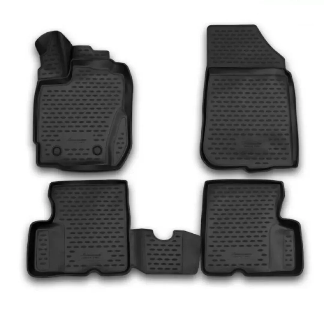 Novline ΜΑΡΚΕ ΠΑΤΑΚΙΑ ΣΕ ΣΚΑΦΗ TPE ΛΑΣΤΙΧΟ ΓΙΑ DACIA (RENAULT) DUSTER 2010-2017 ΜΕ ΛΑΒΗ ΤΑΠΑΣ ΒΕΝΖΙΝΗΣ NOVLINE (ΜΑΥΡΟ) - 4 ΤΕΜ. NLC.3D.41.40.210K/NV