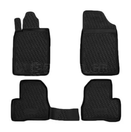 Novline ΜΑΡΚΕ ΠΑΤΑΚΙΑ ΣΕ ΣΚΑΦΗ TPE ΛΑΣΤΙΧΟ ΓΙΑ PEUGEOT 206 3/5D 1998+  ΣΕ ΜΑΥΡΟ ΧΡΩΜΑ NOVLINE - 4 ΤΕΜ. EXP.CARPGT00007/NV 