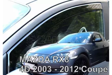 Heko ΑΝΕΜΟΘΡΑΥΣΤΕΣ ΑΥΤΟΚΙΝΗΤΟΥ ΓΙΑ MAZDA RX8 4D 2003-2012 COUPE ΖΕΥΓΑΡΙ  ΑΠΟ ΕΥΚΑΜΠΤΟ ΦΙΜΕ ΠΛΑΣΤΙΚΟ HEKO - 2 ΤΕΜ. ΑΝΕΜ.23181 