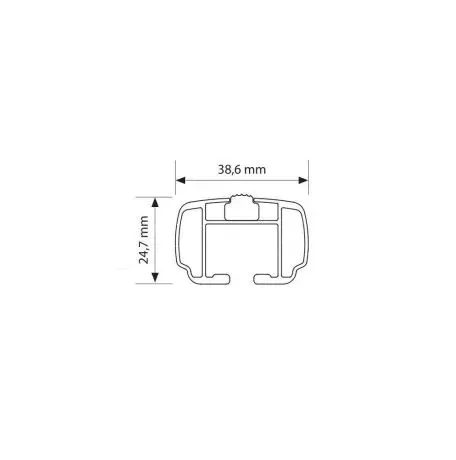 Nordrive ΜΠΑΡΕΣ ΟΡΟΦΗΣ ΑΛΟΥΜΙΝΙΟΥ ΜΑΥΡΗ (M) 120cm HELIO BLACK ΧΩΡΙΣ ΚΛΕΙΔΙ max90kg​ NORDRIVE - 2 TEM. N15070 