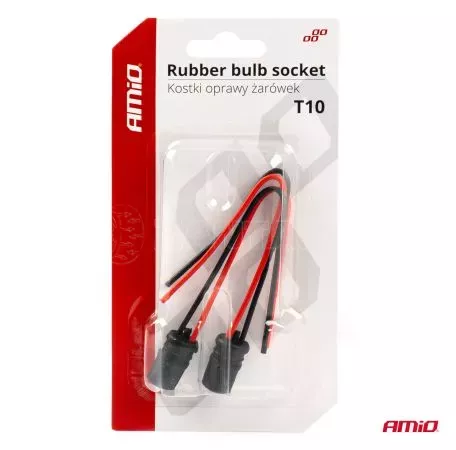 AMIO ΦΙΣΑ 12/24V  ΓΙΑ ΛΑΜΠΕΣ T10/ W5W/ W3W/ W16W ME ΚΑΛΩΔΙΟ ΑΜΙΟ - 2 ΤΕΜ. 03048/AM 