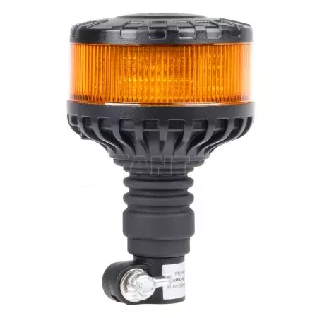 AMIO ΦΑΡΟΣ HEAVY DUTY W28P 12/24V 16LED ΕΛΑΣΤΙΚΟΣ ΒΙΔΩΤΟΣ ΠΟΡΤΟΚΑΛΙ Υ169mm Φ110mm AMIO - 1 τεμ. 04104/AM 