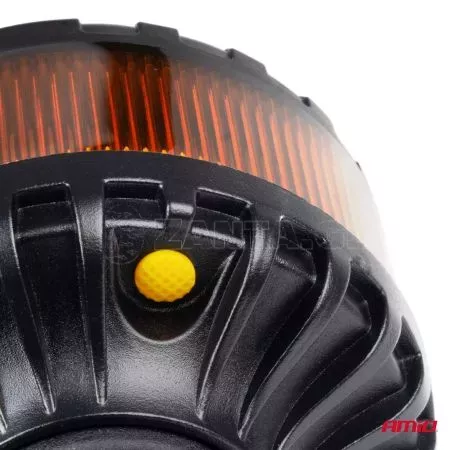 AMIO ΦΑΡΟΣ HEAVY DUTY W28P 12/24V 16LED ΕΛΑΣΤΙΚΟΣ ΒΙΔΩΤΟΣ ΠΟΡΤΟΚΑΛΙ Υ169mm Φ110mm AMIO - 1 τεμ. 04104/AM 