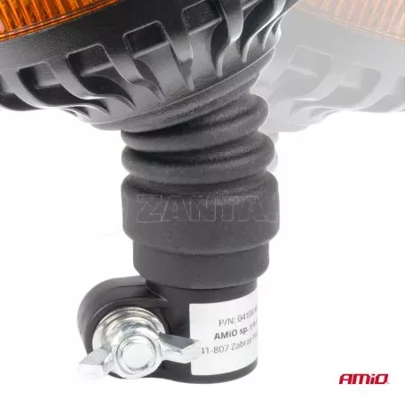 AMIO ΦΑΡΟΣ HEAVY DUTY W28P 12/24V 16LED ΕΛΑΣΤΙΚΟΣ ΒΙΔΩΤΟΣ ΠΟΡΤΟΚΑΛΙ Υ169mm Φ110mm AMIO - 1 τεμ. 04104/AM 