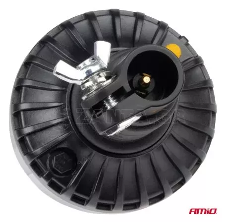 AMIO ΦΑΡΟΣ ΦΙΜΕ HEAVY DUTY W28P 12/24V 16LED ΕΛΑΣΤΙΚΟΣ ΒΙΔΩΤΟΣ ΠΟΡΤΟΚΑΛΙ Υ169mm Φ110mm AMIO - 1 τεμ. 04107/AM 