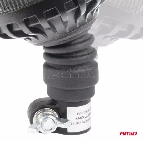 AMIO ΦΑΡΟΣ ΦΙΜΕ HEAVY DUTY W28P 12/24V 16LED ΕΛΑΣΤΙΚΟΣ ΒΙΔΩΤΟΣ ΠΟΡΤΟΚΑΛΙ Υ169mm Φ110mm AMIO - 1 τεμ. 04107/AM 