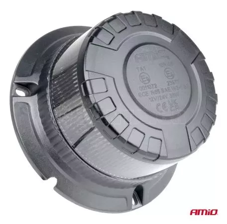 AMIO ΦΑΡΟΣ ΦΙΜΕ HEAVY DUTY W28B 12/24V ΠΟΡΤΟΚΑΛΙ 16LED ΒΙΔΩΤΟΣ Υ77mm Φ110mm AMIO - 1 τεμ. 04109/AM 