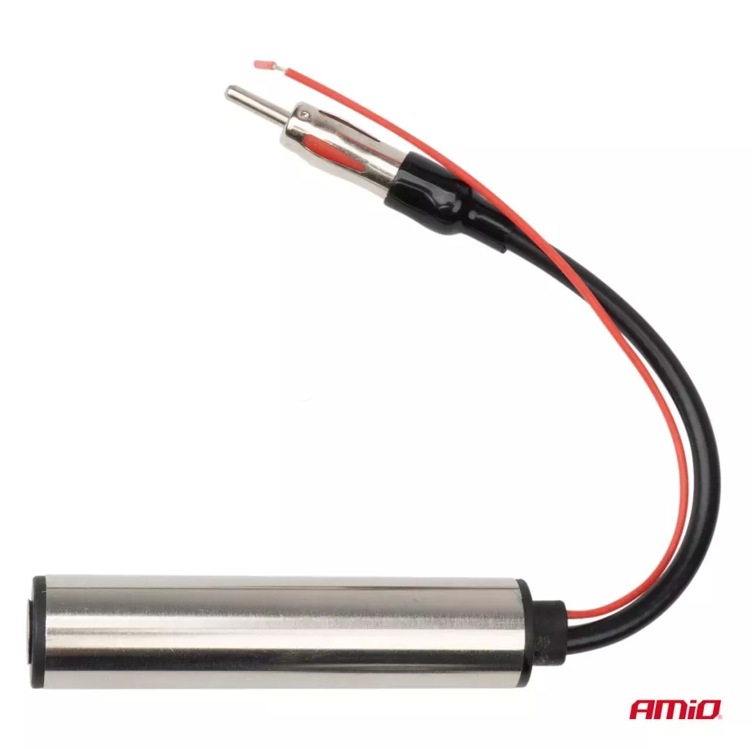 AMIO ΕΝΙΣΧΥΤΗΣ ΣΗΜΑΤΟΣ ΚΕΡΑΙΑΣ DIN 12V/24V - AM/FM AMIO - 1 τεμ. 04132/AM