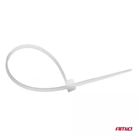 AMIO ΔΕΜΑΤΙΚΑ/ΔΕΤΙΚΑ ΚΑΛΩΔΙΩΝ TIE WRAP (ΤΑΙΡΑΠ) 2.5 x 150mm (ΛΕΥΚΟ)  ΑΜΙΟ - 100 ΤΕΜ. 04306/AM 