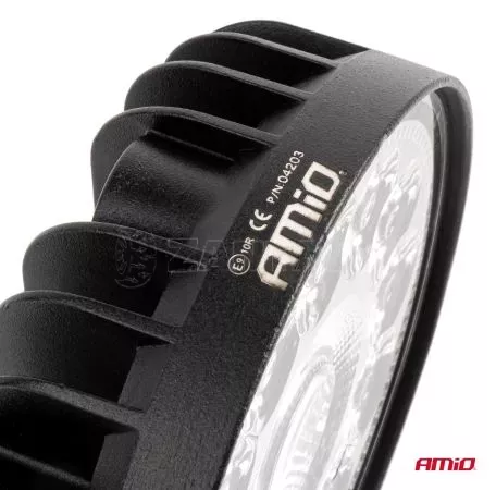 AMIO ΠΡΟΒΟΛΕΑΣ ΕΡΓΑΣΙΑΣ ΣΤΡΟΓΓΥΛΟΣ LED 96W 9-36V 9.600lm 6.500K AWL62 AMIO - 1 ΤΕΜ. 04203/AM 