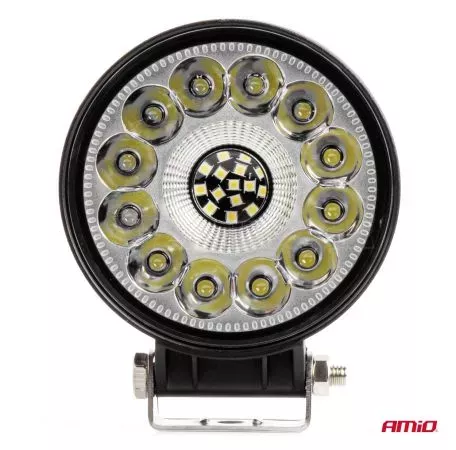 AMIO ΠΡΟΒΟΛΕΑΣ ΕΡΓΑΣΙΑΣ ΣΤΡΟΓΓΥΛΟΣ LED 96W 9-36V 9.600lm 6.500K AWL62 AMIO - 1 ΤΕΜ. 04203/AM 