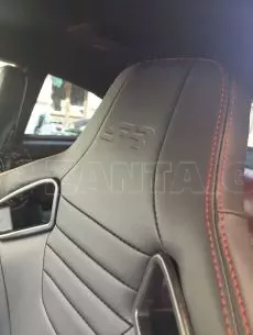 Simoni Racing ΚΑΘΙΣΜΑ EMERSON ΑΝΑΚΛΙΝΟΜΕΝΟ ΟΔΗΓΟΥ ΜΑΥΡΟ/CARBON ΑΠΟ ΟΙΚΟΛΟΓΙΚΟ ΔΕΡΜΑ ΜΕ ΚΟΚΚΙΝΗ ΡΑΦΗ ΜΕ ΣΙΔΗΡΟΔΡΟΜΟ SIMONI RACING - 1 τεμ. SRSRS/11S 