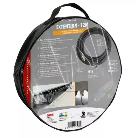 Lampa ΠΡΟΕΚΤΑΣΗ ΓΙΑ ΜΕΤΡΗΤΗ ΠΙΕΣΗΣ ΕΛΑΣΤΙΚΩΝ ΦΟΡΤΗΓΟΥ EXTENSION 12m (12 χ 6 mm) 20>80bar LAMPA - 1 τεμ. L9719.3 
