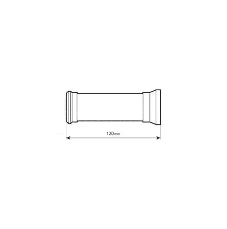 Lampa ΧΕΡΟΥΛΙΑ MOTO ALU GRIP  ΜΑΥΡΟ ΧΡΩΜΑ 22mm+25mm 12cm LAMPA - 2 τεμ. 9175.4-LM 