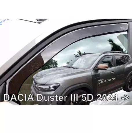 Heko ΑΝΕΜΟΘΡΑΥΣΤΕΣ ΓΙΑ DACIA DUSTER 5D 2024+ ΖΕΥΓΑΡΙ ΑΠΟ ΕΥΚΑΜΠΤΟ ΦΙΜΕ ΠΛΑΣΤΙΚΟ HEKO - 2 ΤΕΜ ΑΝΕΜ.13125 