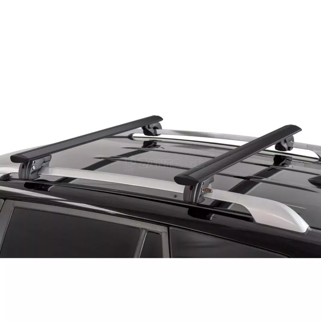 MENABO ΜΠΑΡΕΣ ΟΡΟΦΗΣ ΑΛΟΥΜΙΝΙΟΥ FENDER 118 cm ΣΕ ΜΑΥΡΟ ΧΡΩΜΑ ΓΙΑ ΟΡΟΦΗ ΜΕ STANDARD / RAISED RAILS MENABO - 2 ΤΕΜ. 14660/MB