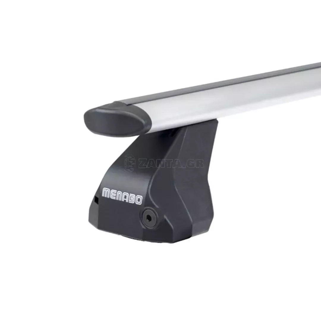 MENABO ΜΠΑΡΕΣ ΟΡΟΦΗΣ ΑΛΟΥΜΙΝΙΟΥ OMEGA PLUS MEDIUM 112 cm ΜΕ ΚΑΠΑΚΙΑ ΣΕ ΑΣΗΜΙ ΧΡΩΜΑ ΓΙΑ ΑΠΛΗ ΟΡΟΦΗ MENABO - 2 ΤΕΜ. 14720/MB