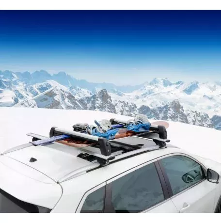 Nordrive ΒΑΣΗ ΣΚΙ ΟΡΟΦΗΣ 6 ΖΕΥΓΑΡΙΑ ΣΚΙ /4 SNOWBOARD ΑΛΟΥΜΙΝΙΟΥ ΜΕ ΚΛΕΙΔΙ NORDIC-KING 80cm N40011 