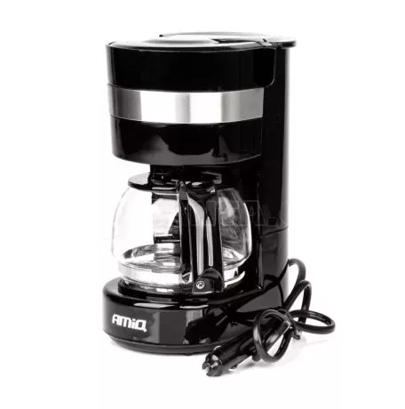 AMIO ΚΑΦΕΤΙΕΡΑ ΦΙΛΤΡΟΥ ΓΙΑ ΓΑΛΛΙΚΟ ΚΑΦΕ 24V 300W 650ML  ΜΑΥΡΗ/INOX  ΑMiO - 1 TEM. 03234/AM 