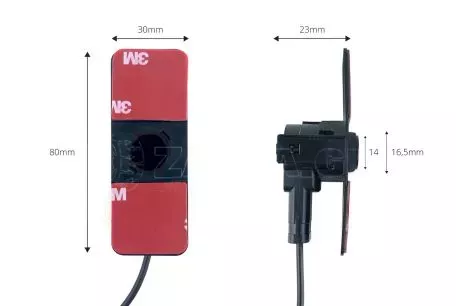 AMIO ΣΥΣΤΗΜΑ ΠΑΡΚΑΡΙΣΜΑΤΟΣ 12V ΜΕ 8 ΑΙΣΘΗΤΗΡΕΣ ΤΥΠΟΥ INSIDE MOUNT (ΜΑΥΡΟ) 16,5mm ΚΑΙ ΟΘΟΝΗ AMIO 02256/AM 